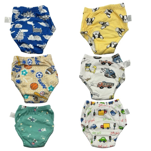 SUOBUDE - Potty Training Underwear (3T, 6 Pack) - Washable Cotton - Picture 1 of 7
